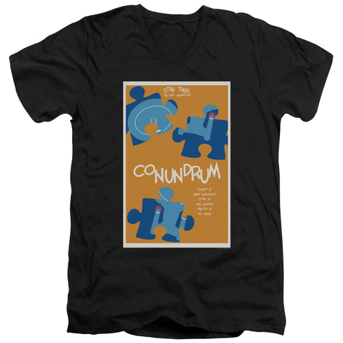 Star Trek Conundrum Black V-Neck T-Shirt