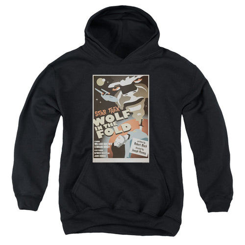 Star Trek Juan Ortiz Wolf in the Fold Black Youth Hoodie