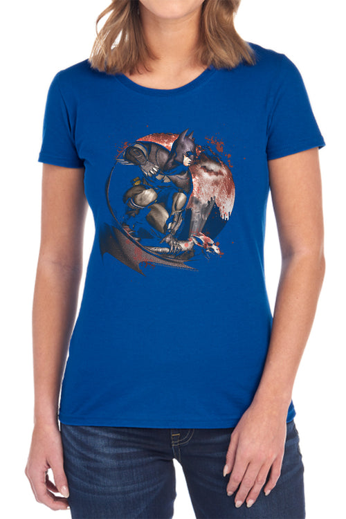Batman Blood Moon Womens T-Shirt