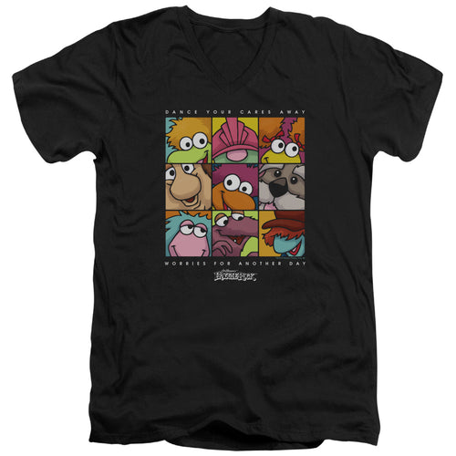 Fraggle Rock Squared V-Neck T-Shirt