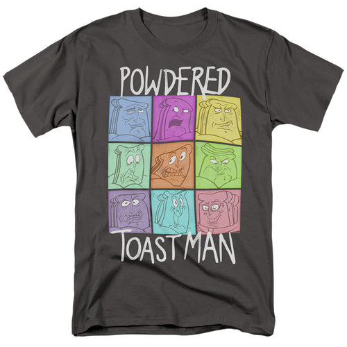 Ren and Stimpy Powdered Toast Man Expressions T-Shirt
