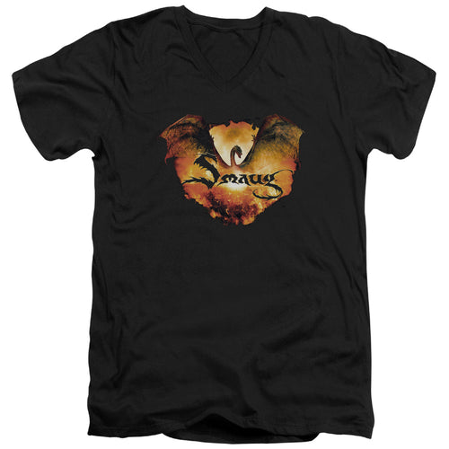 The Hobbit Reign In Flame V-Neck T-Shirt