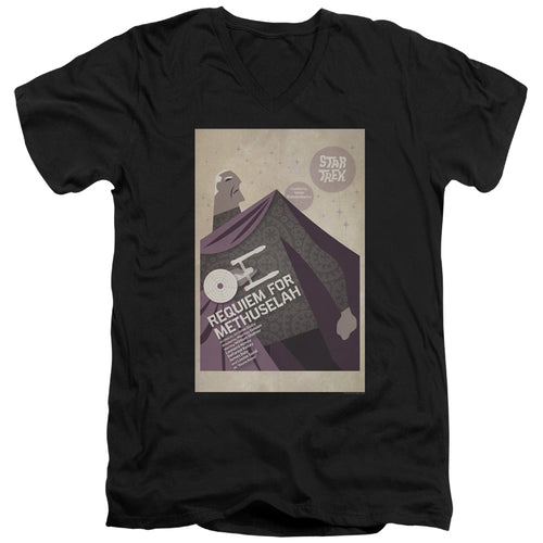 Star Trek Juan Ortiz Requiem for Methuselah Black V-Neck T-Shirt