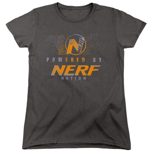 Powered by Nerf Nation Womens T-Shirt