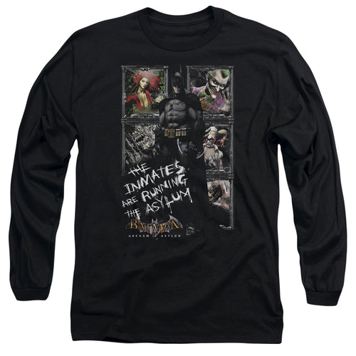 Batman Running The Asylum Long Sleeve T-Shirt