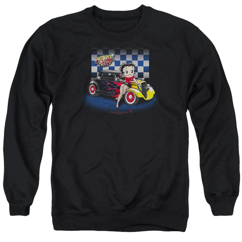 Betty Boop Hot Rod Boop Crewneck Sweatshirt