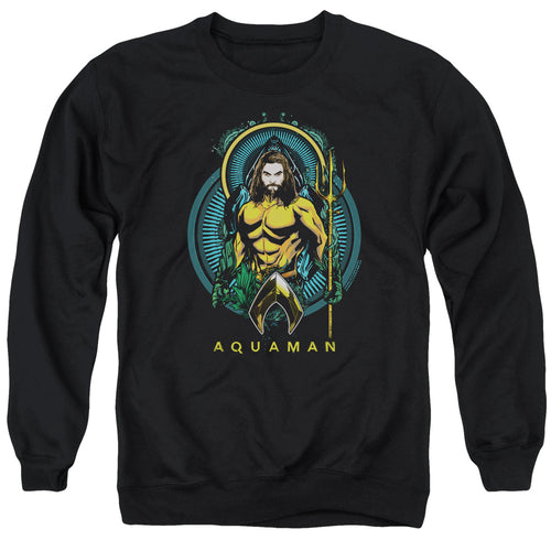 Aquaman Aqua Nouveau Crewneck Sweatshirt