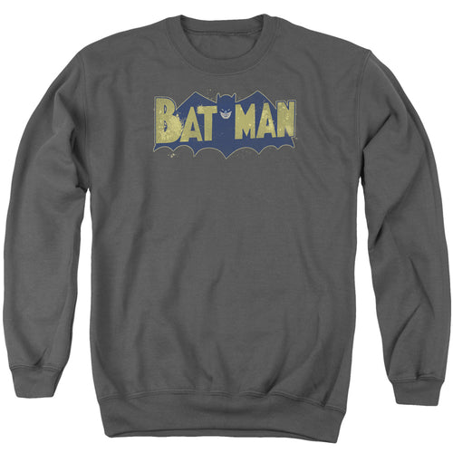 Batman Vintage Logo Splatter Crewneck Sweatshirt