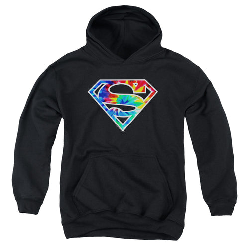Superman Tie Dye Logo Youth Hoodie