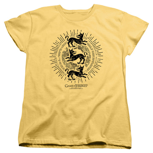 Game of Thrones Clegane Burst Sigil Womens T-Shirt