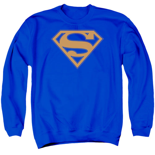 Superman Blue & Orange Shield Royal Crewneck Sweatshirt