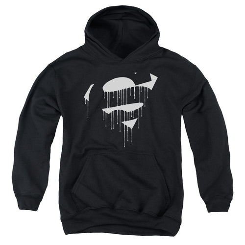 Superman Dripping Shield Youth Hoodie