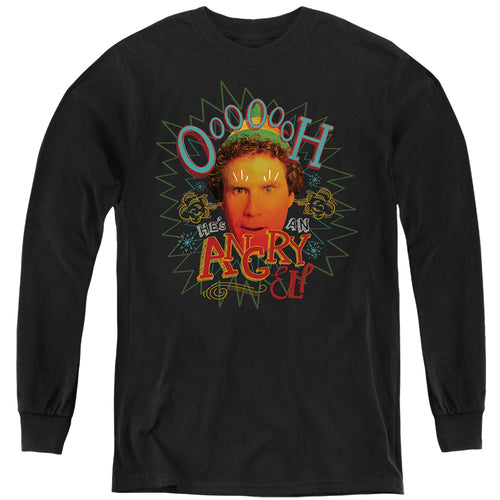 Elf Oooooh He'S An Angry Elf Youth Long Sleeve T-Shirt