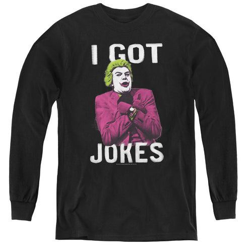Batman Got Jokes Youth Long Sleeve T-Shirt