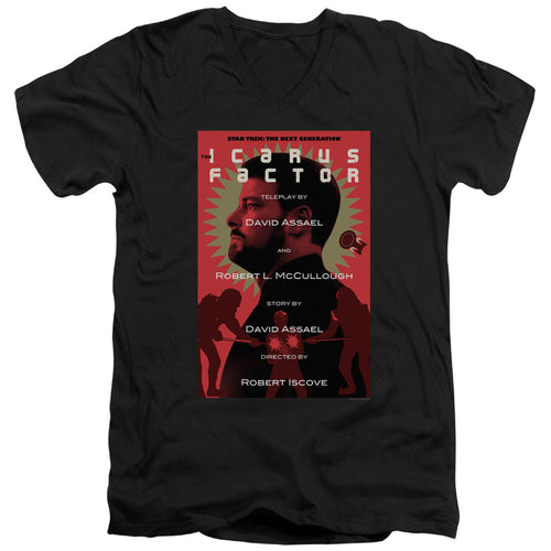 Star Trek The Icarus Factor Black V-Neck T-Shirt