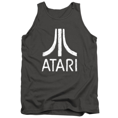 Atari Rough Logo Charcoal Tank Top