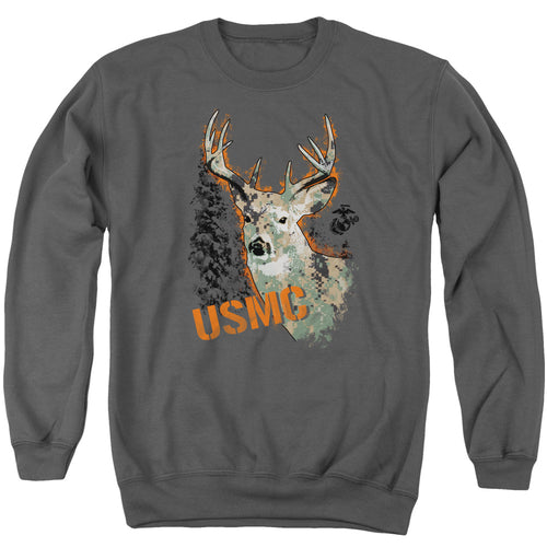 U.S. Marine Corps Camo Deer Crewneck Sweatshirt