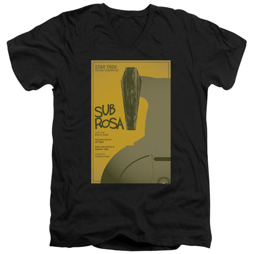 Star Trek Sub Rosa Black V-Neck T-Shirt
