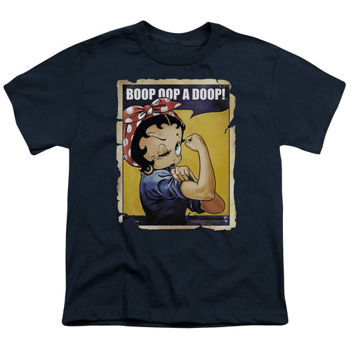 Betty Boop Power Navy Youth/Toddler T-Shirt
