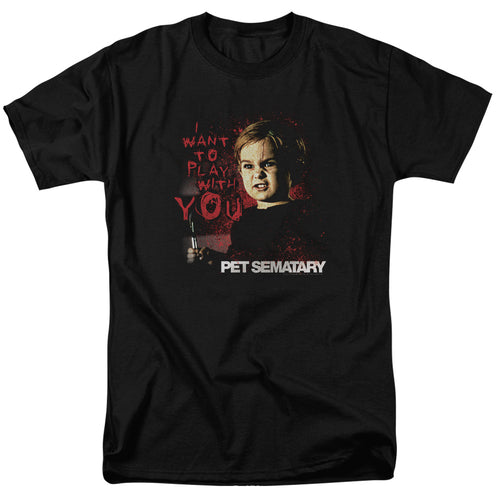 Pet Sematary I Want to Play Black T-Shirt