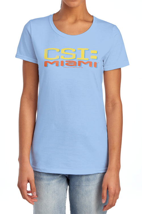 CSI: Miami Logo Distressed Womens T-Shirt