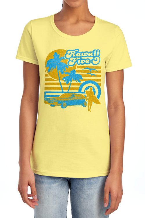 Hawaii Five-0 5 0 Surfer Womens T-Shirt