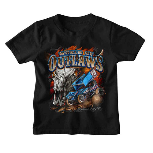 World of Outlaws Skull 1978 Youth/Toddler T-Shirt