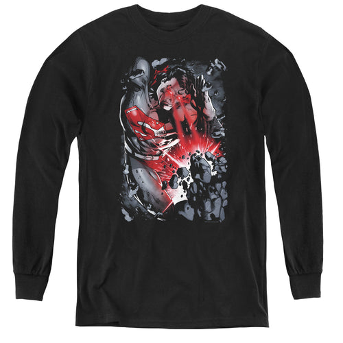 Superman Heat Blast Youth Long Sleeve T-Shirt