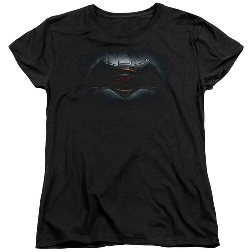 Batman v Superman Logo Womens T-Shirt
