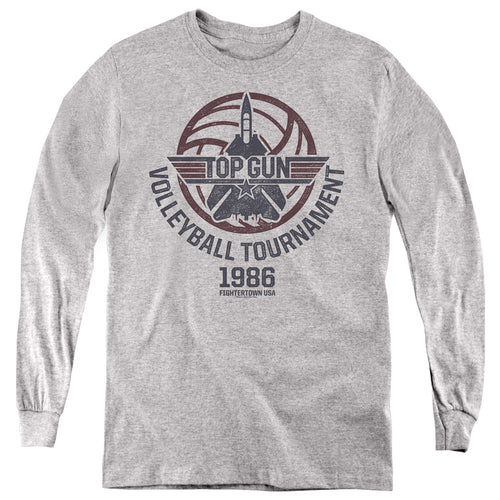 Top Gun Volleyball Tournament Grey Youth Long Sleeve T-Shirt