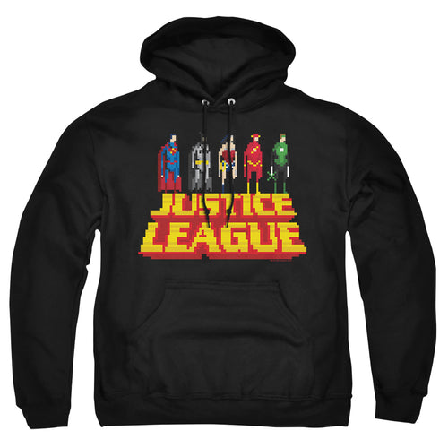 Justice League Standing Above Pullover Hoodie