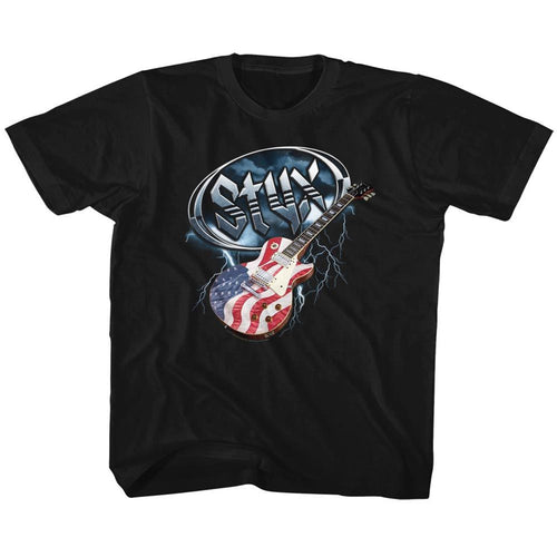 Styx Flag Guitar Youth/Toddler T-Shirt