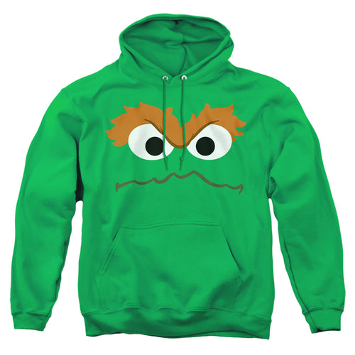 Sesame Street Oscar the Grouch Face Pullover Hoodie