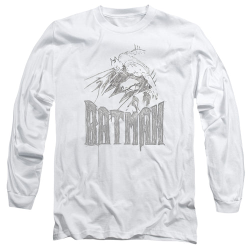 Batman Knight Sketch Long Sleeve T-Shirt