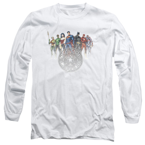 Justice League Circle Crest Long Sleeve T-Shirt