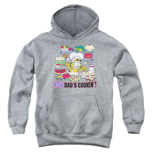 Garfield Now Dads Cooking Youth Hoodie