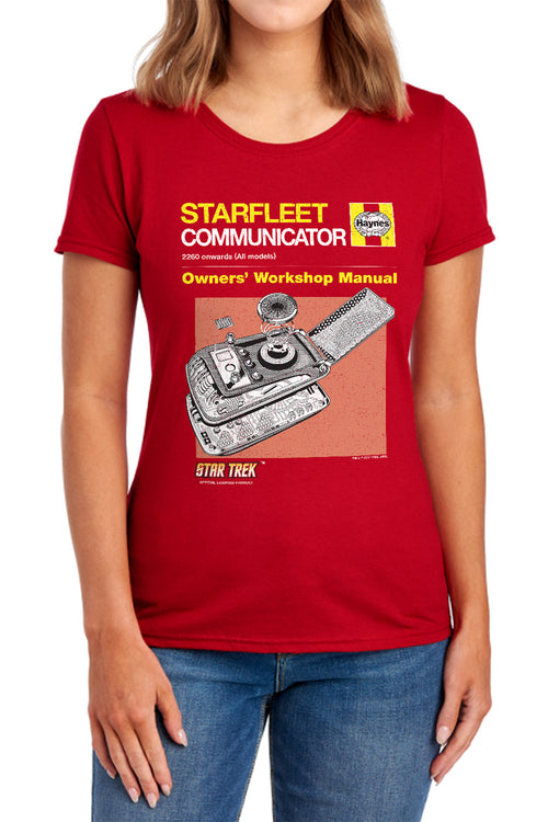 Star Trek Communicator Owners Workshop Manual Womens T-Shirt