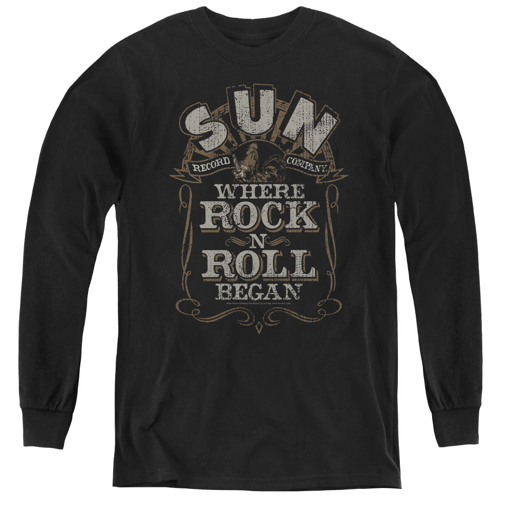 Sun Records Where Rock N Roll Began Youth Long Sleeve T-Shirt