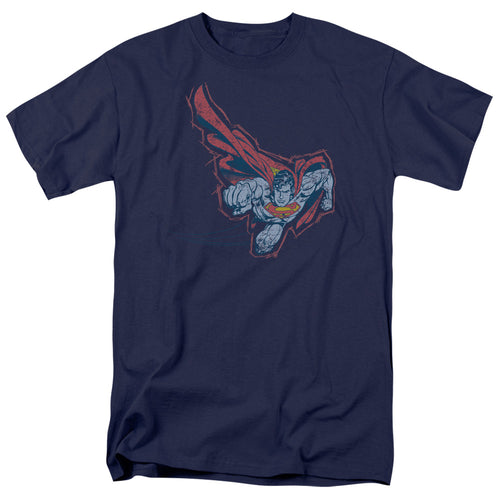 Superman Scribble & Soar Navy T-Shirt