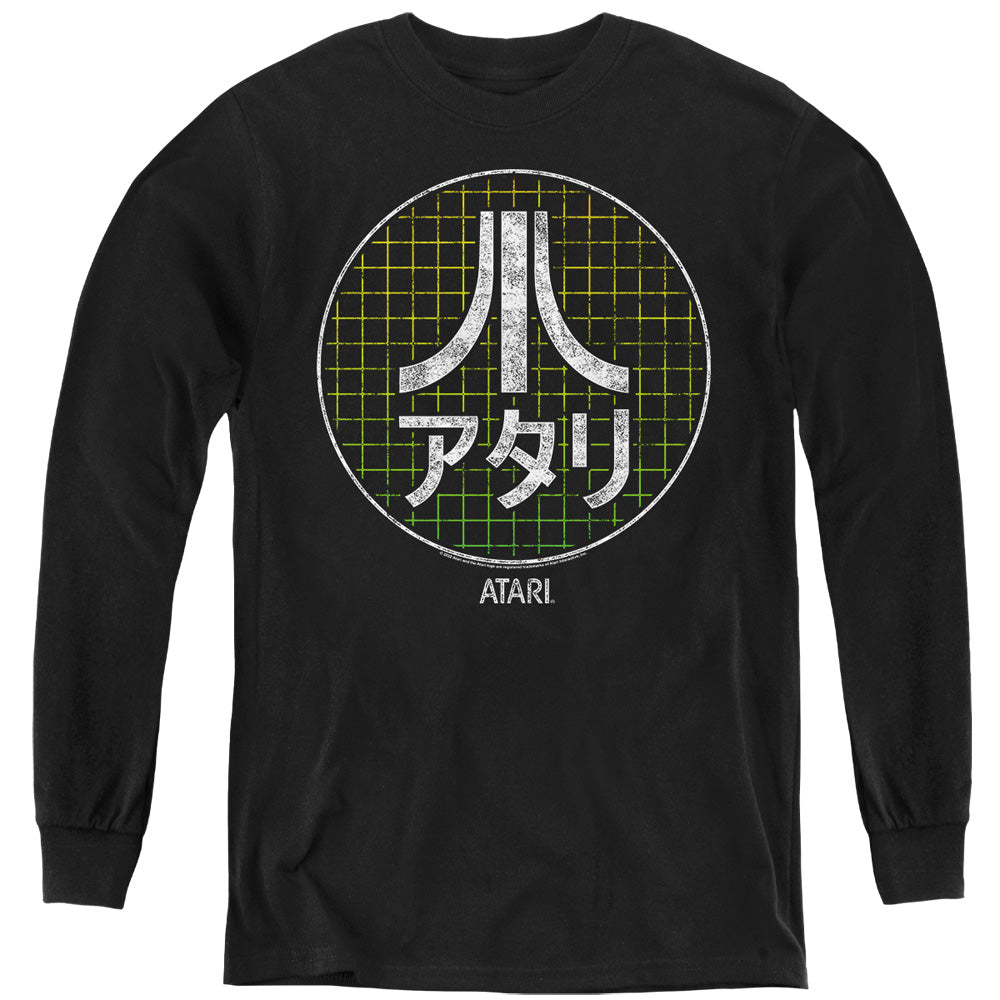 Atari Japanese Grid Youth Long Sleeve T-Shirt