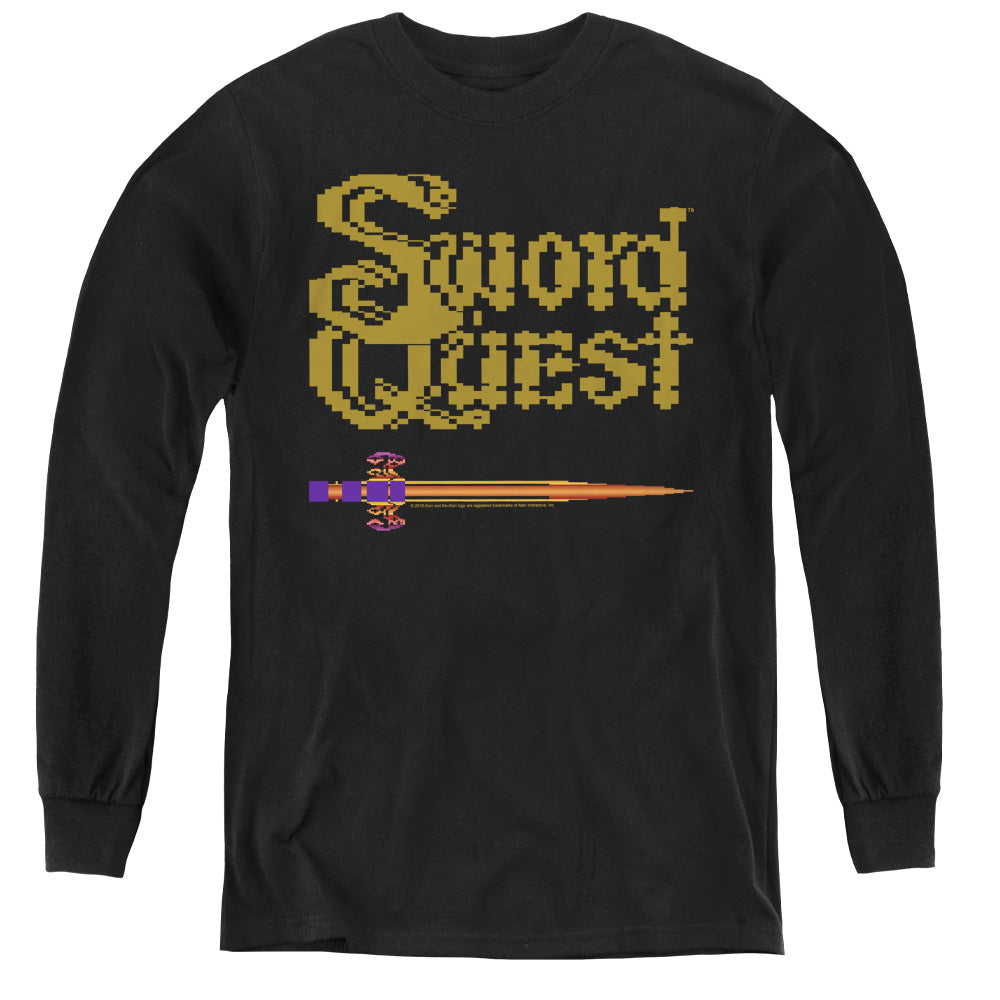 Atari Swordquest 8 Bit Sword Youth Long Sleeve T-Shirt
