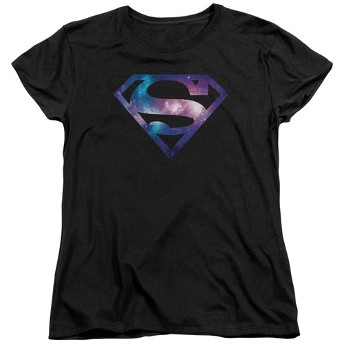 Superman Galaxy Shield Womens T-Shirt
