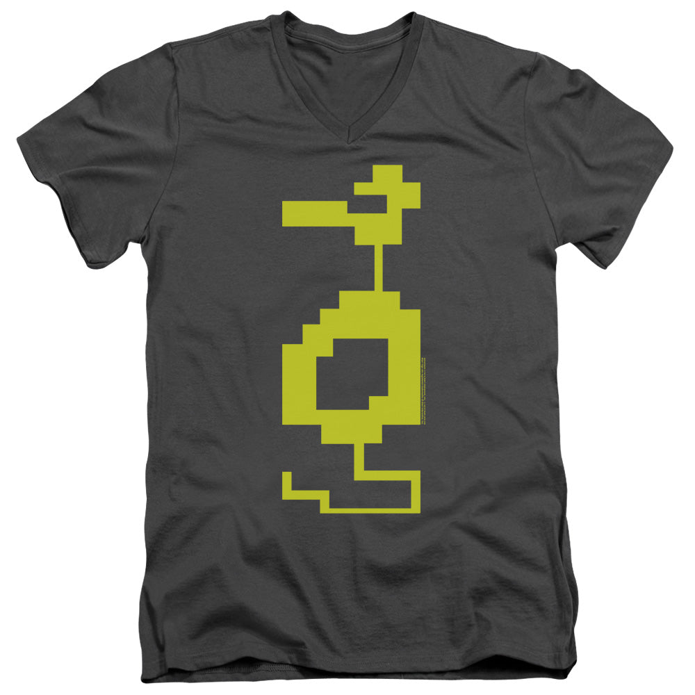 Atari Adventure Dragon Yellow V-Neck T-Shirt