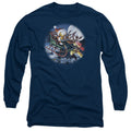 Garfield Moonlight Ride Long Sleeve T-Shirt