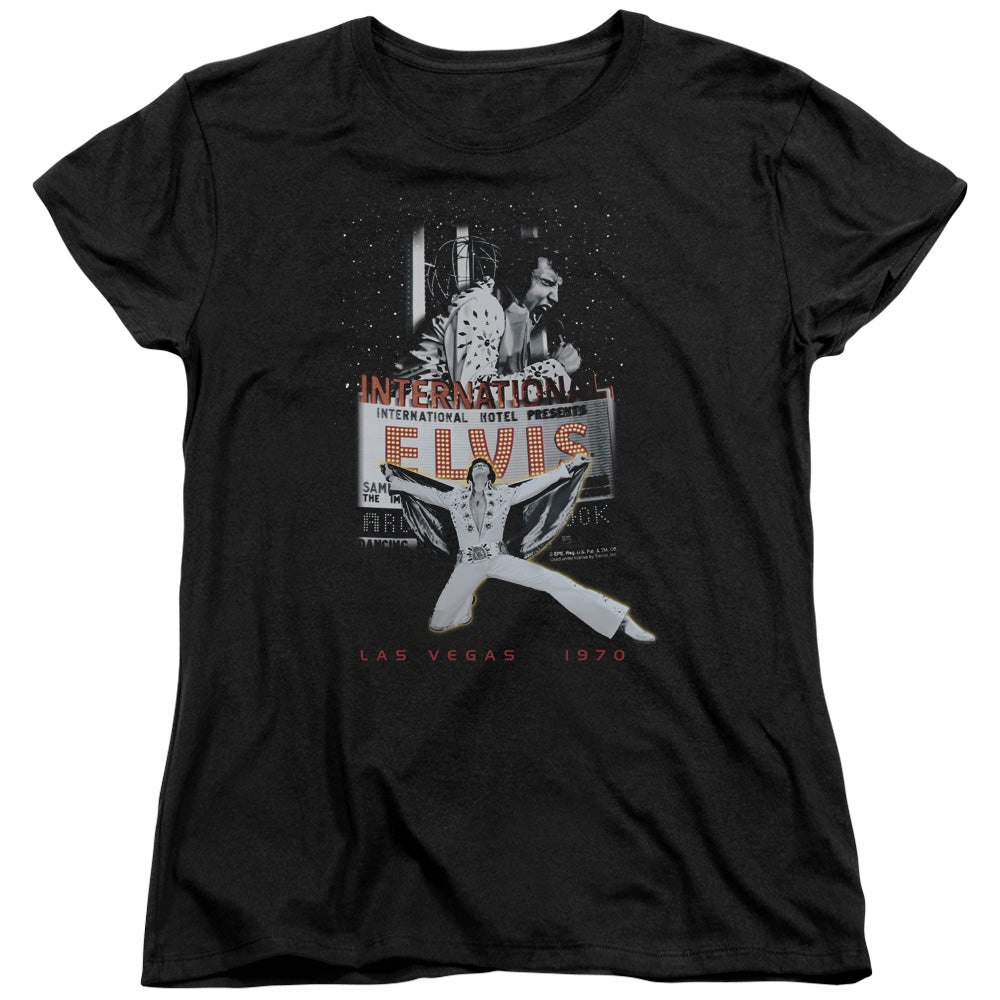 Elvis Presley Las Vegas Womens T-Shirt