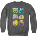 Sesame Street Group Squares Crewneck Sweatshirt