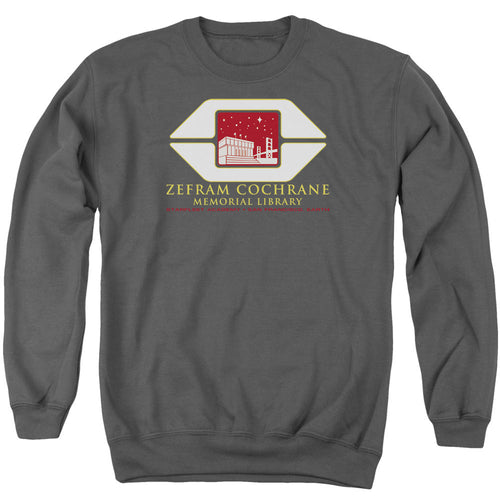Star Trek Zefram Cochrane Memorial Library Crewneck Sweatshirt