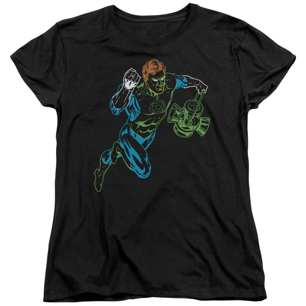Green Lantern Neon Lantern Womens T-Shirt