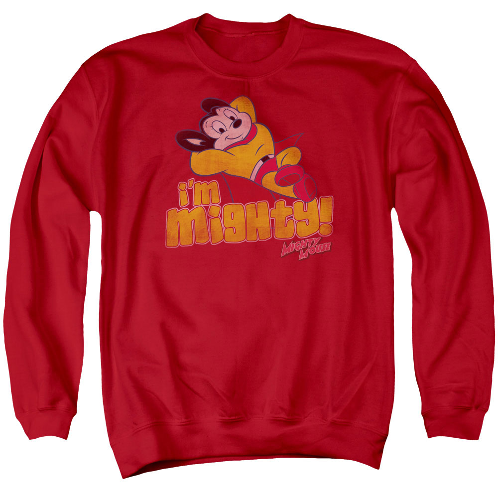 Mighty Mouse Im Mighty Crewneck Sweatshirt