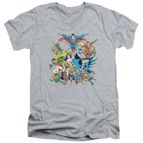 DC Comics Justice League Assemble V-Neck T-Shirt